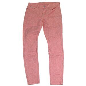 7 for All Mankind Gwenevere Peach Splatter Jean 31